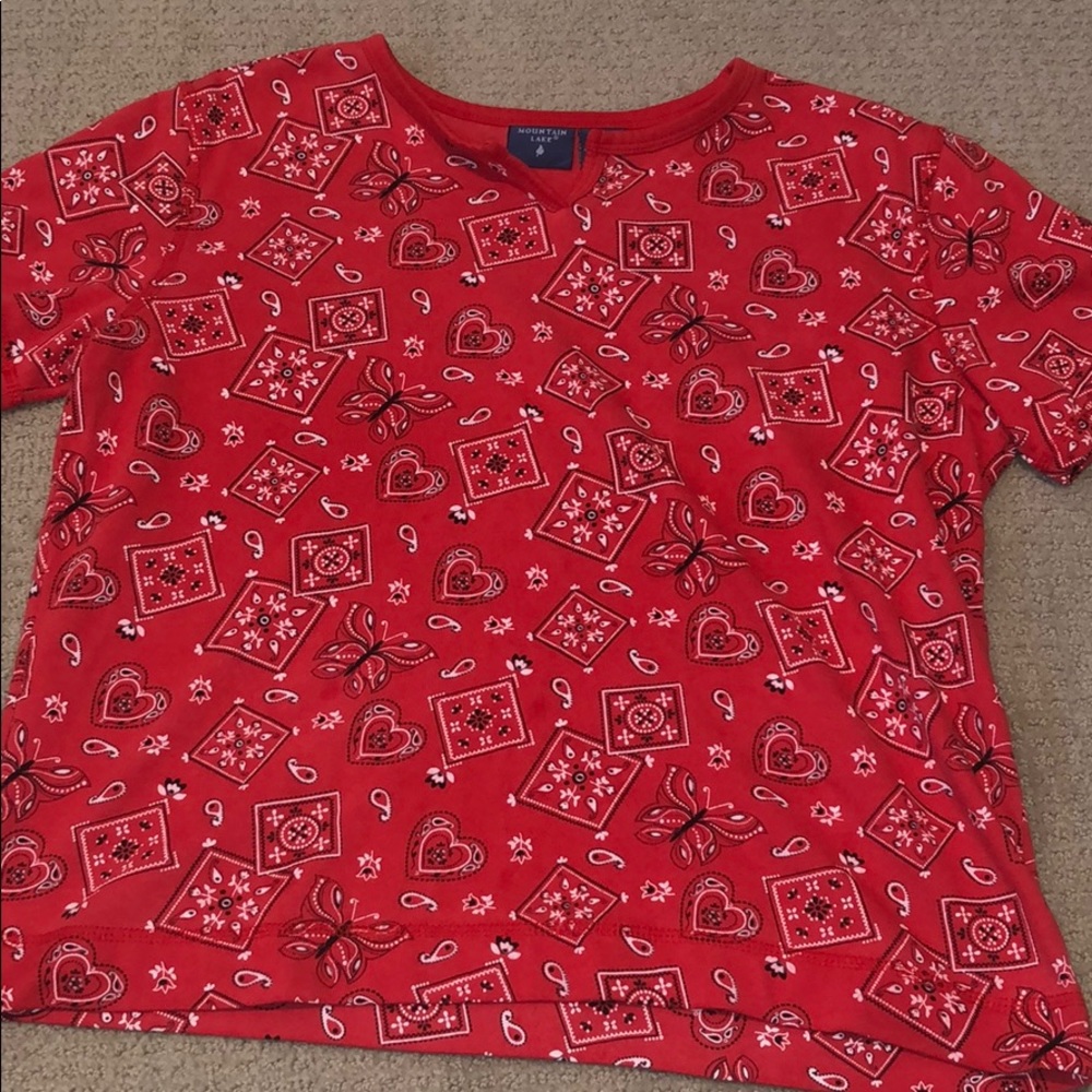 bandana print t shirt